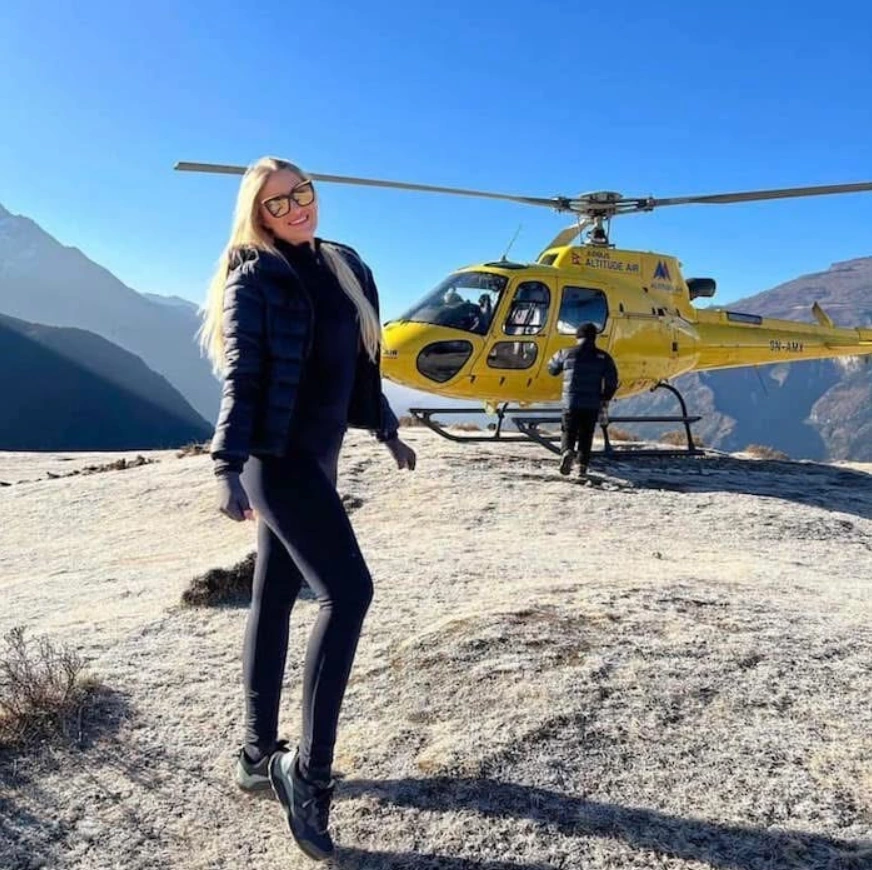 Helicopter Pickup at High Altitude